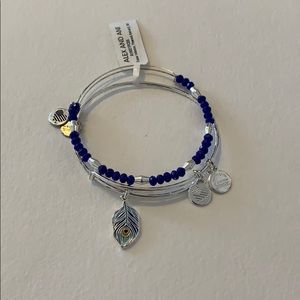 Alex and Ani Peacock Set of 2